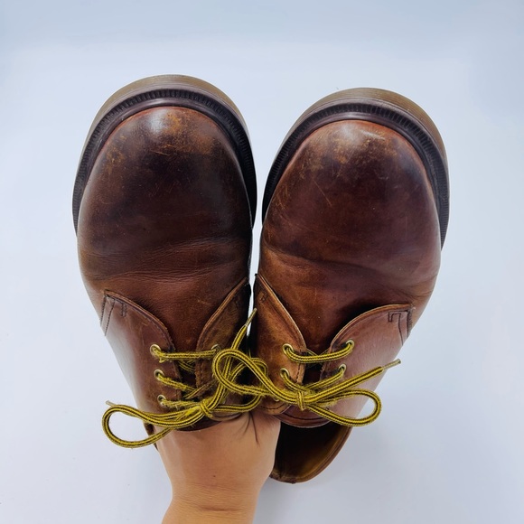 Mens Vintage Brown Oxford Made In England Dr. Martens 1461 - Picture 9 of 14